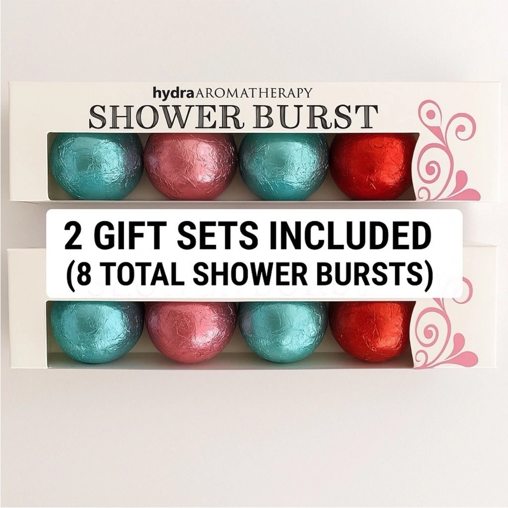 HydraAromatherapy Shower Burst Gift Set (2x 4 Packs, 8 Total) Shower Spa Steamer